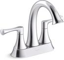 KOHLER Polished Chrome Two Handle Centerset Bathroom Sink Faucet 