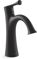 KOHLER Matte Black Single Handle Monoblock Bathroom Sink Faucet 