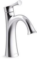 Single Handle Monoblock Bathroom Sink Faucet in Polished Chrome