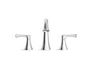 KOHLER Polished Chrome Two Handle Widespread Bathroom Sink Faucet 