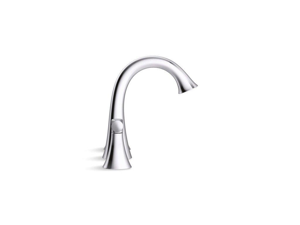 KOHLER Polished Chrome Two Handle Widespread Bathroom Sink Faucet 