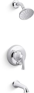 Rite-Temp® Single Handle Bathtub & Shower Faucet with Push-Button Diverter in Polished Chrome (Trim Only)