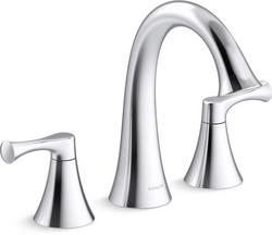 Two Handle Roman Tub Faucet in Polished Chrome (Trim Only)