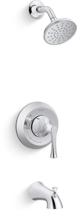 Rite-Temp® Single Handle Bathtub & Shower Faucet in Polished Chrome (Trim Only)