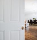 Baoa Keyed Entry Lever with SmartKey Security in Antique Brass 