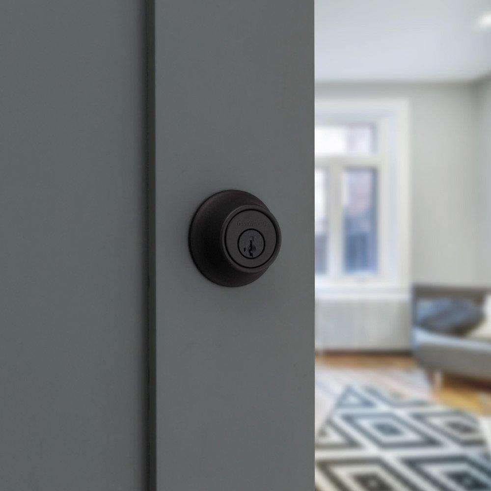 660 Deadbolt Keyed One Side in Matte Black 