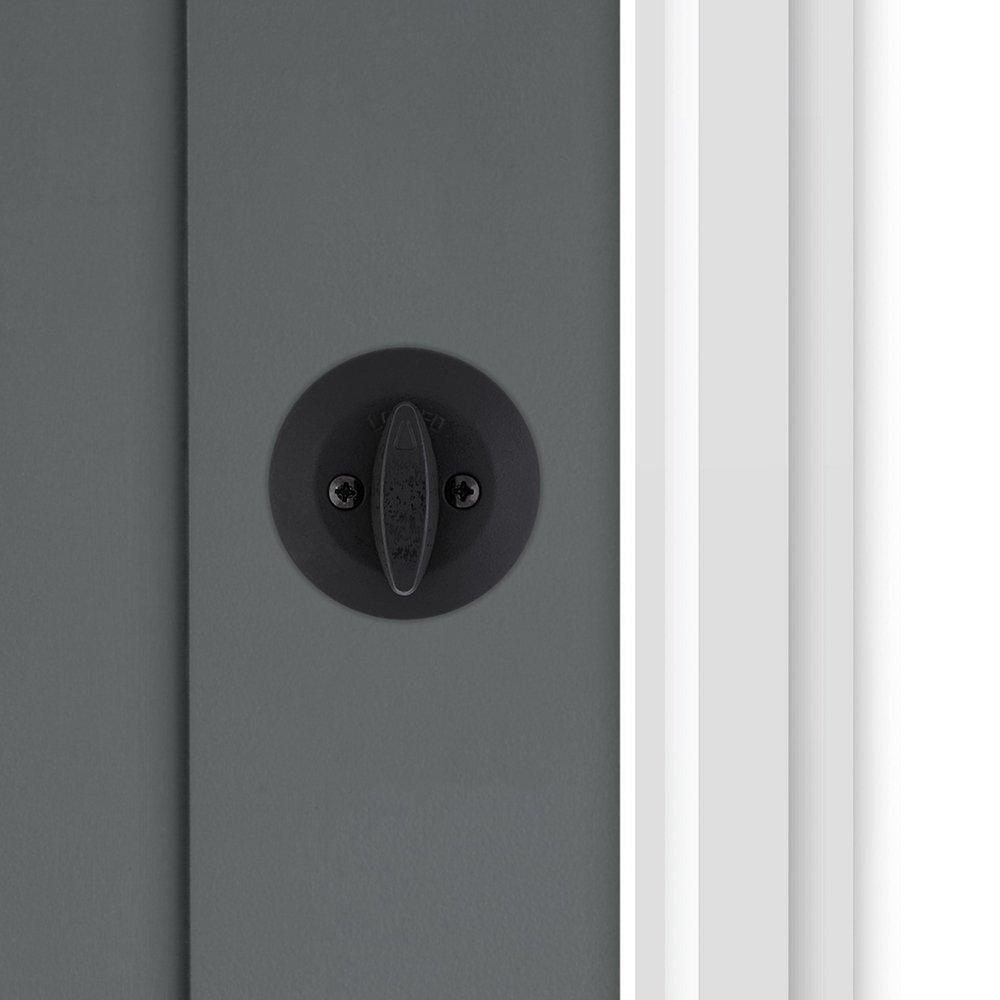 660 Deadbolt Keyed One Side in Matte Black 