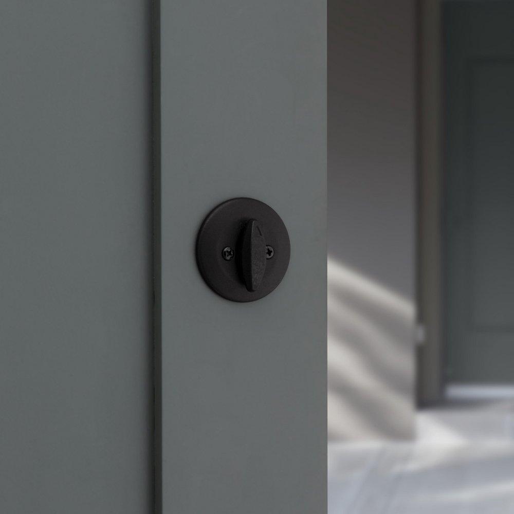 660 Deadbolt Keyed One Side in Matte Black 