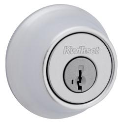 665 Deadbolt Keyed Both Sides with SmartKey Security in Satin Chrome