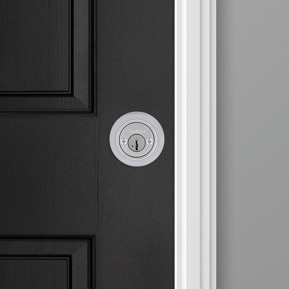 665 Deadbolt Keyed Both Sides with SmartKey Security in Satin Chrome 