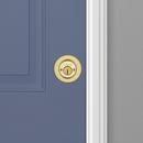 665 Deadbolt  Keyed Both Sides  with SmartKey Security in Polished Brass 
