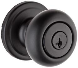 Kwikset Hancock Keyed Entry Knob with SmartKey Security Matte Black