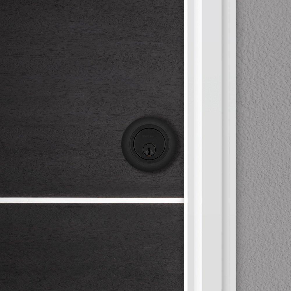 Single Cylinder Deadbolt in Matte Black 