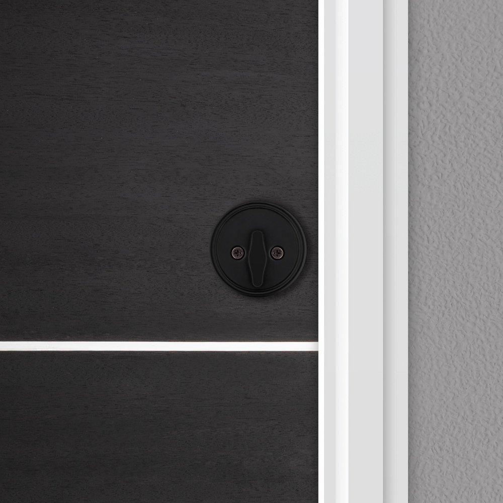 Single Cylinder Deadbolt in Matte Black 