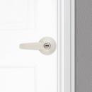Winston Keyed Entry Lever in Satin Nickel 