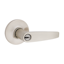 Winston Keyed Entry Lever in Satin Nickel 