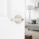 Winston Keyed Entry Lever in Satin Nickel 