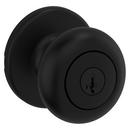 Keyed Entry Knob with SmartKey Security in Matte Black 