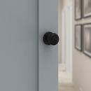 Keyed Entry Knob with SmartKey Security in Matte Black 