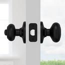Keyed Entry Knob with SmartKey Security in Matte Black 