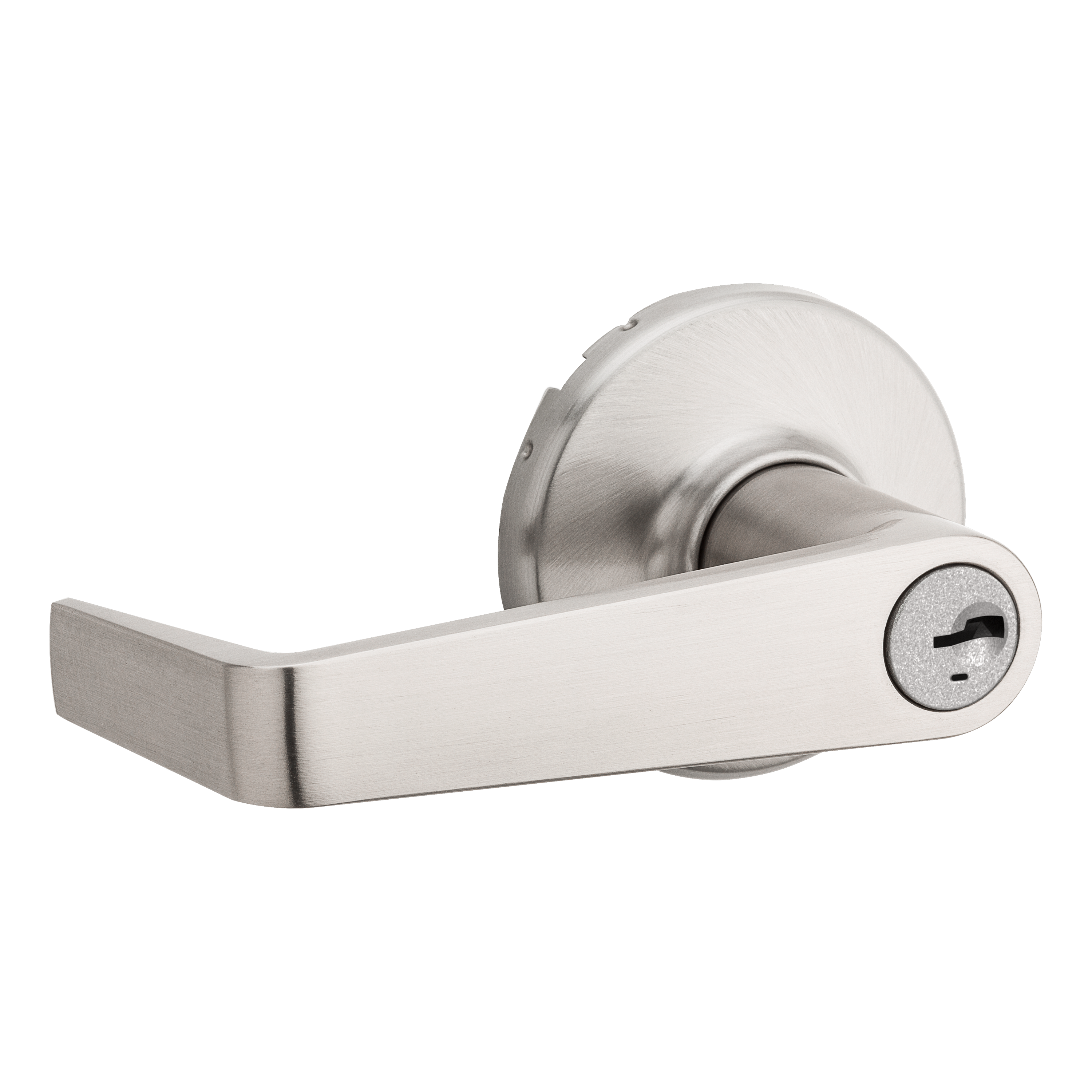 Kingston Keyed Entry Lever with SmartKey Security in Satin Nickel 