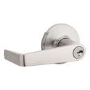 Kingston Keyed Entry Lever with SmartKey Security in Satin Nickel 