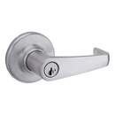 Kingston Keyed Entry Lever with SmartKey Security in Satin Chrome 