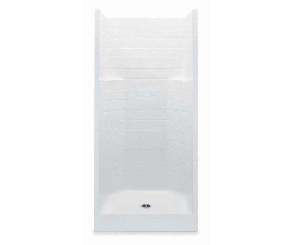 Aquatic White 35-1/4 x 42 x 77-1/4 in. Alcove Shower Unit 