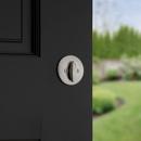 Deadbolt Keyed One Side with SmartKey Security in Satin Nickel 