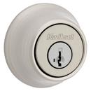 Deadbolt Keyed One Side with SmartKey Security in Satin Nickel