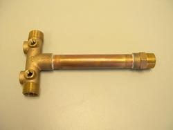 1-1/4 in. x 1 in. x 11 in. Lead Free Brass Tank Tee Kit 40/60 PSI