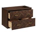 30 PATZI WALL-MOUNT VANITY - CHOCOLATE BARK BROWN - VANITY CABINET ONLY 