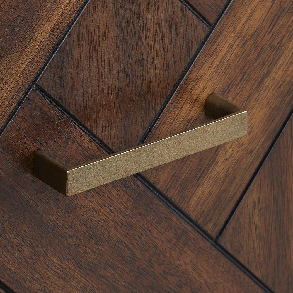 36 PATZI WALL-MOUNT VANITY - CHOCOLATE BARK BROWN - VANITY CABINET ONLY 