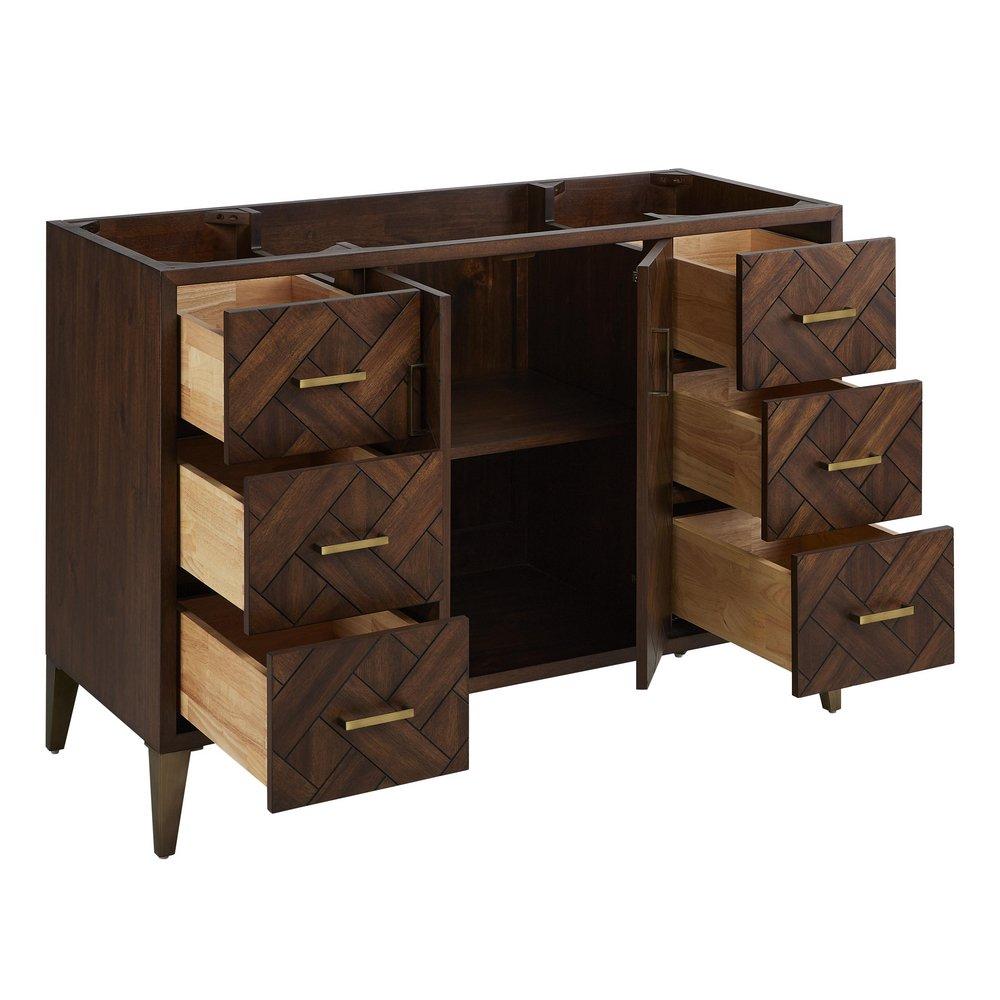 48 PATZI VANITY - CHOCOLATE BARK BROWN - VANITY CABINET ONLY 