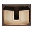 24 PATZI VANITY WITH RECTANGULAR UNDERMOUNT SINK - CHOCOLATE BARK BROWN - ARCTIC WHITE - WIDESPREAD 