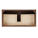 36 PATZI VANITY WITH RECTANGULAR UNDERMOUNT SINK - CHOCOLATE BARK BROWN - ARCTIC WHITE - WIDESPREAD 