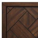 36 PATZI VANITY WITH RECTANGULAR UNDERMOUNT SINK - CHOCOLATE BARK BROWN - ARCTIC WHITE - WIDESPREAD 