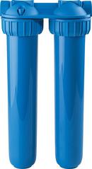 HOUSING - 3P DUO HOUSINGS W/ COLLAR - DOUBLE 2.5X20 - BLUE SUMPS - 3/4 NPT 