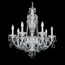 Schonbek Polished Silver 60 W 7-Light Candelabra Chandelier 