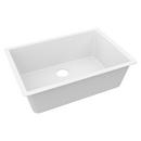 33 in. Undermount Quartz Single Bowl Kitchen Sink in Arctic Fox