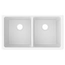 Elkay Arctic Fox 33 x 18-1/2 in. No Hole Composite Double Bowl Undermount Kitchen Sink 