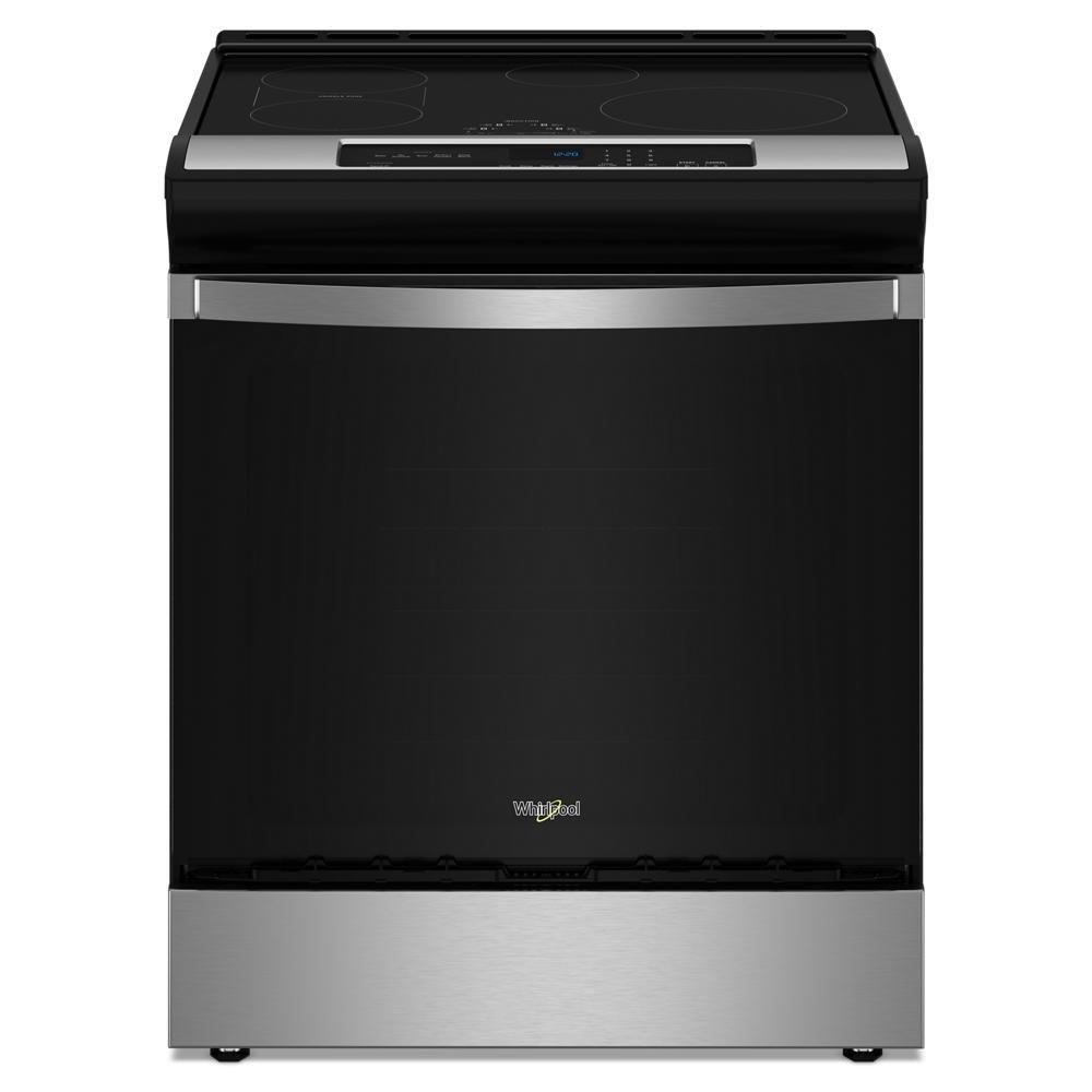 30 in. Induction Slide-in Range with AquaLift&reg; Self-Cleaning Technology in Fingerprint Resistant Stainless Steel 