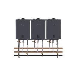 Interior Wall Mount 3-Unit Tankless Water Heater System