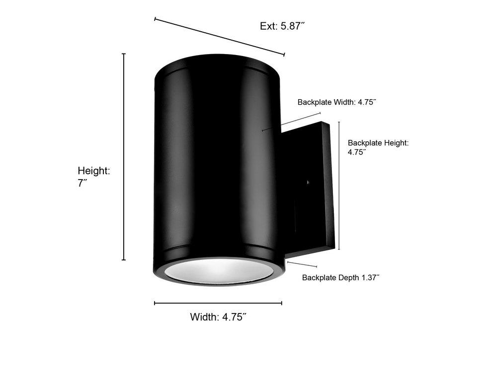Millennium Lighting Powder Coated Black 60 W Outdoor Wall Sconce in Powder Coat Black 