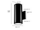 Millennium Lighting Powder Coated Black Outdoor Wall Sconce 