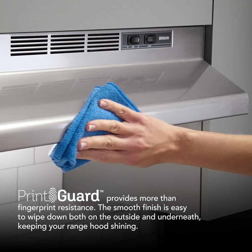 36 in. Non-Ducted Under Cabinet Range Hood in Stainless Steel 