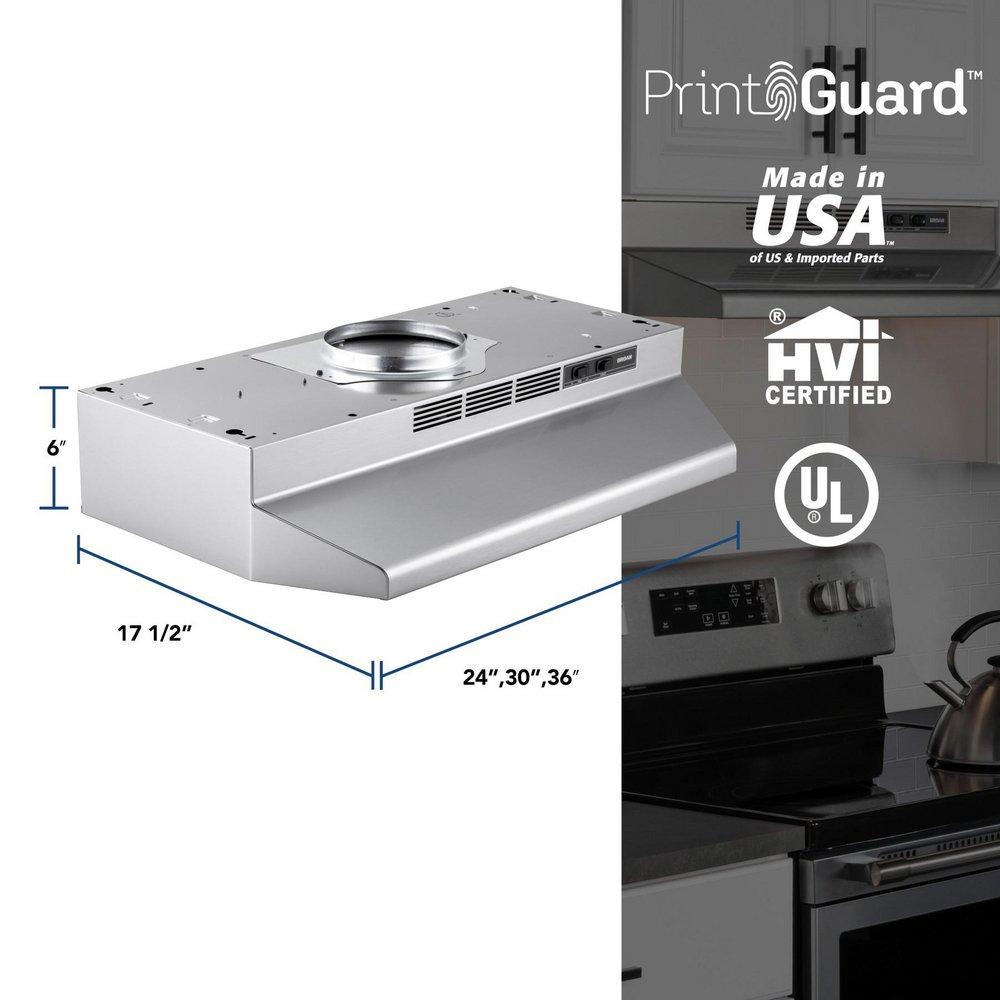 30 in. Under Cabinet Range Hood in Stainless Steel 