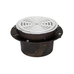 12 in. No Hub Round Floor Drain with 1/2 Grate