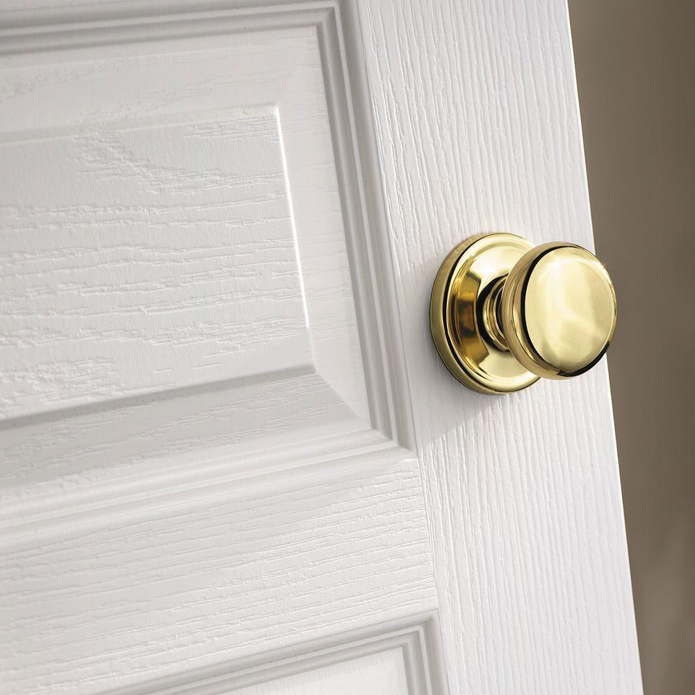 HANCOCK HALL/CLOSET KNOB IN POLISHED BRASS 