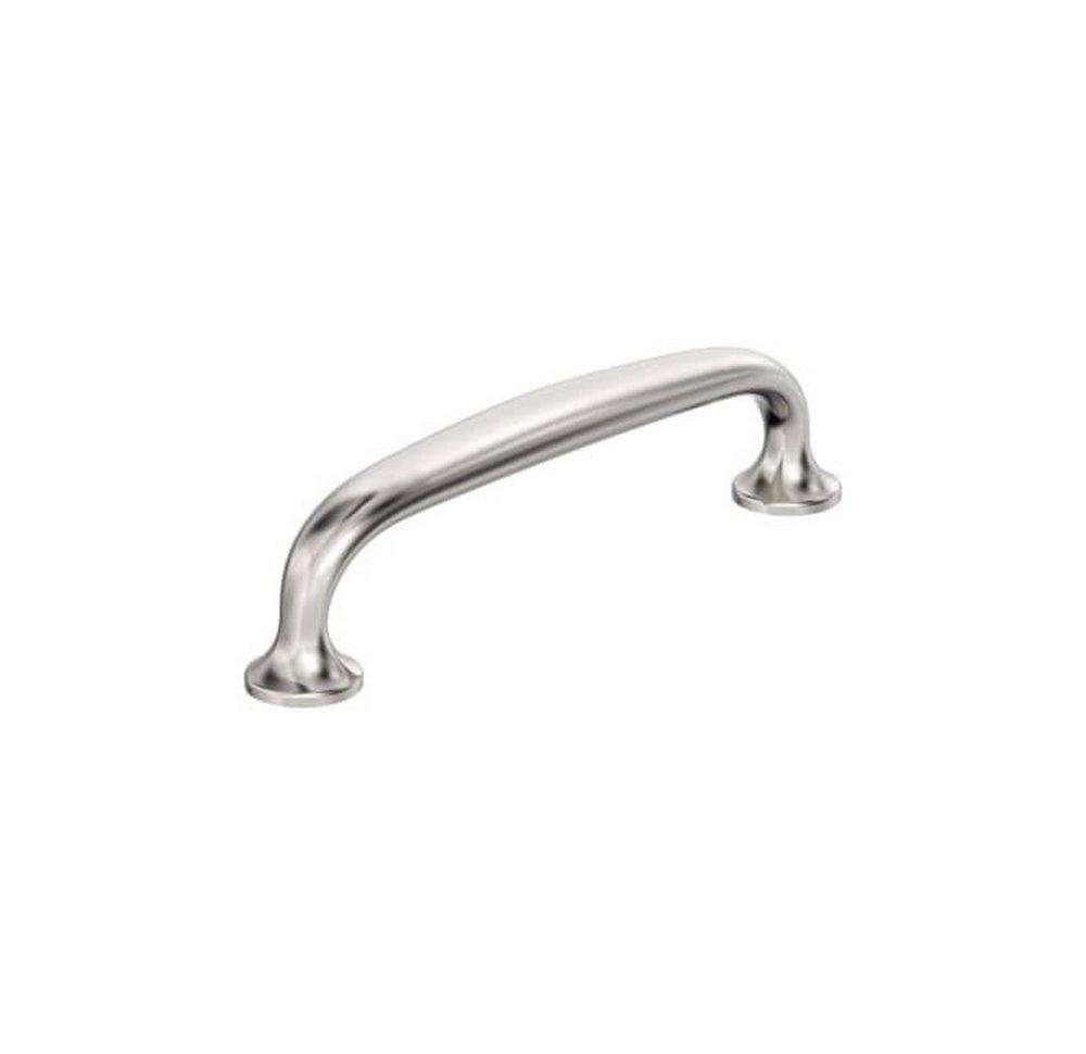 RENOWN 3-3/4 INCH 96MM CENTER-TO-CENTER POLISHED NICKEL CABINET PULL 